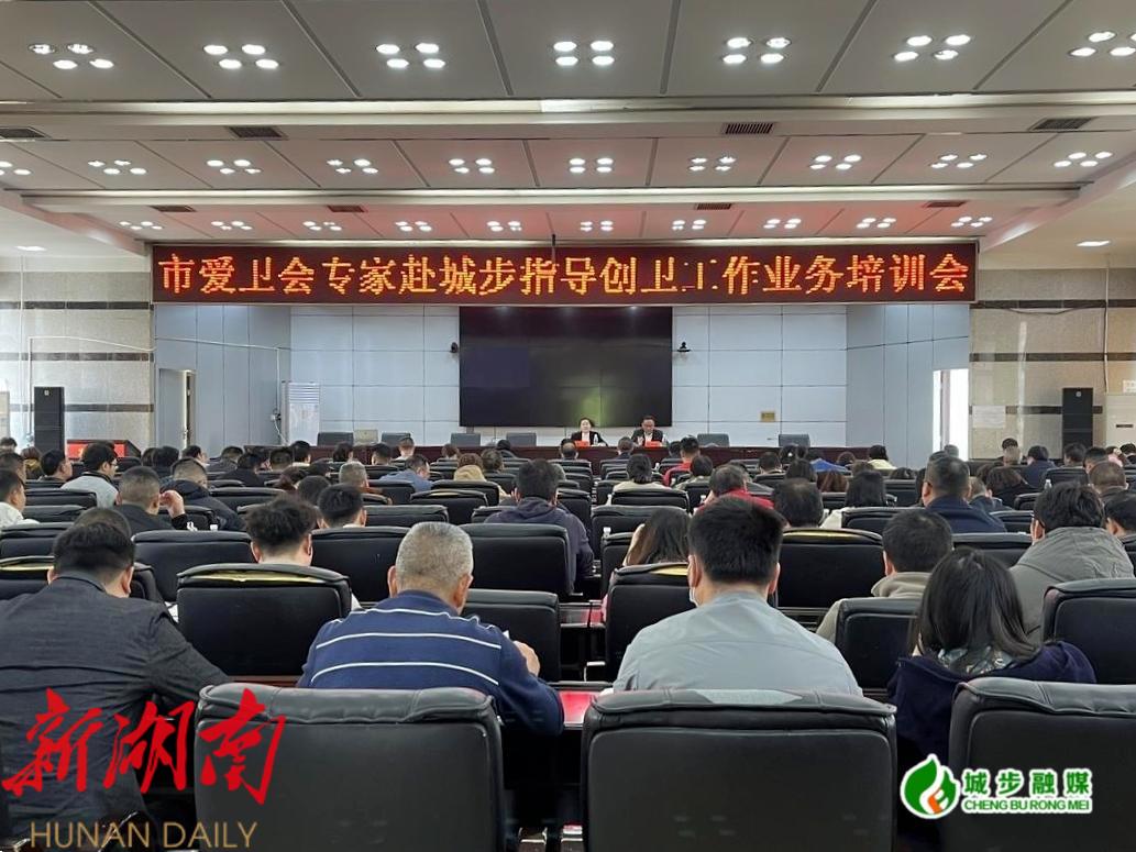 市爱卫会专家到城步进行创卫工作业务培训_邵阳头条网